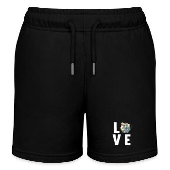 Dino Dinosaur Dinosaur - Kids Organic Sweat Shorts by Stanley/Stella - black - Front