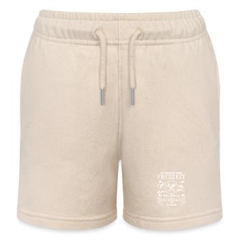 Heating Engineer Heating Construction Plumber Plumber - Kids Organic Sweat Shorts by Stanley/Stella - soft Ecru - Front