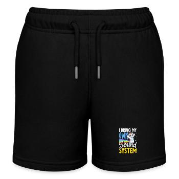 Öffentlicher Pfurz Lustig Unangemessen - Kinder Organic Joggingshorts Mini Bolter von Stanley/Stella - Schwarz - Vorne