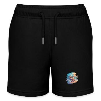 Étoile de mer Étoile de mer - Short de jogging enfant bio Stanley/Stella - noir - Devant