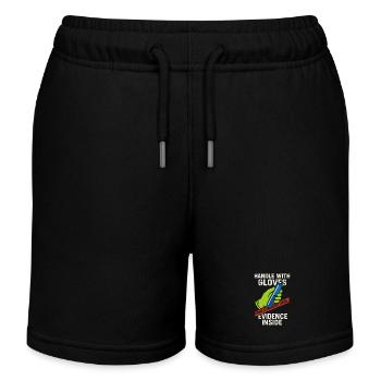 Forensic Chemist Crime Lab Toxicology - Kids Organic Sweat Shorts by Stanley/Stella - black - Front