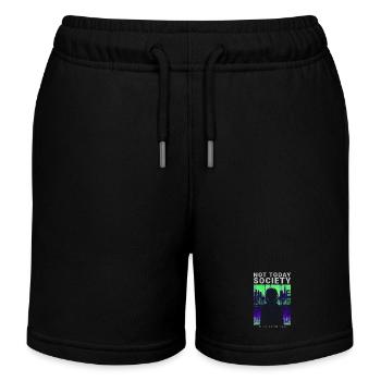 Not Today Society Streetwear Phonk Style Motif - Kids Organic Sweat Shorts by Stanley/Stella - black - Front