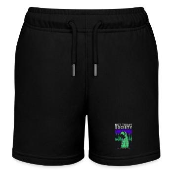 Not Today Society Phonk Music Aesthetic Edgy - Kids Organic Sweat Shorts by Stanley/Stella - black - Front
