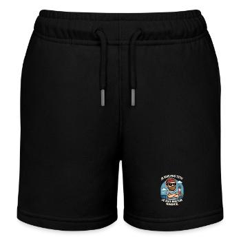 Brittany - Ich bin nicht stur Ich bin Bretonisch Lustig - Kinder Organic Joggingshorts Mini Bolter von Stanley/Stella - Schwarz - Vorne