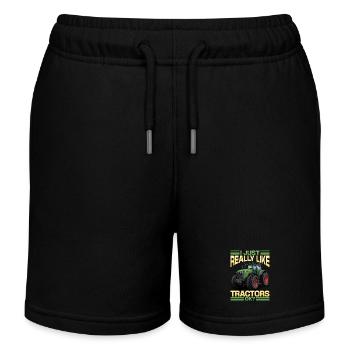 Tractor Kids Farm Lifestyle - Kinder Organic Joggingshorts Mini Bolter von Stanley/Stella - Schwarz - Vorne