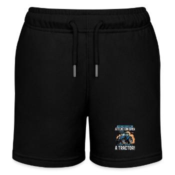 Tractor Kids Farm Lifestyle - Kinder Organic Joggingshorts Mini Bolter von Stanley/Stella - Schwarz - Vorne