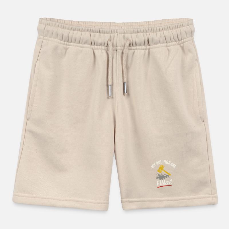 Cornhole Refere Official Referee Kids Organic Sweat Shorts by Stanley/Stella