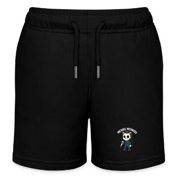 Michael Meowers Spooky Halloween Cat Parody - Kids Organic Sweat Shorts by Stanley/Stella - black - Front