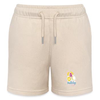 Birthday Queen 10th Birthday - Kids Organic Sweat Shorts by Stanley/Stella - soft Ecru - Front