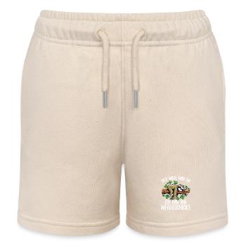 The will was there, I sent him away - Kids Organic Sweat Shorts by Stanley/Stella - soft Ecru - Front