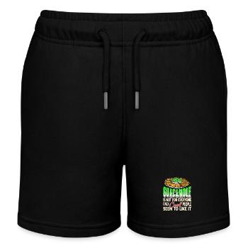 Guacamole Seuls les gens cool l’aiment Collation amusante - Short de jogging enfant bio Stanley/Stella - noir - Devant