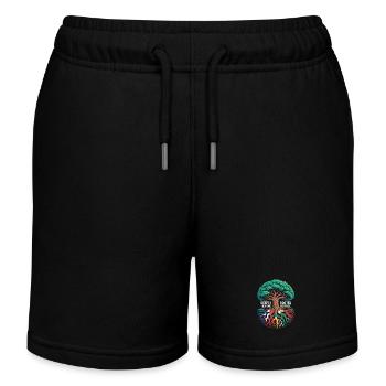 Deeply Rooted Hispanic Heritage Roots Tree - Kids Organic Sweat Shorts by Stanley/Stella - black - Front