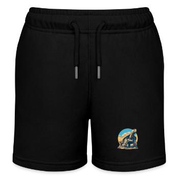 Tortues Tortue - Short de jogging enfant bio Stanley/Stella - noir - Devant