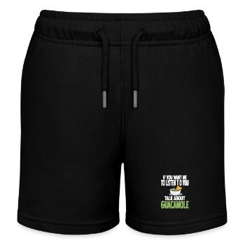 Talk About Guacamole Funny Food Humor for Fans - Kinder Organic Joggingshorts Mini Bolter von Stanley/Stella - Schwarz - Vorne