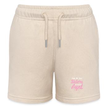 Seules-Les-Meilleures Sœurs Sont Promues-Tante-T - Short de jogging enfant bio Stanley/Stella - écru doux - Devant
