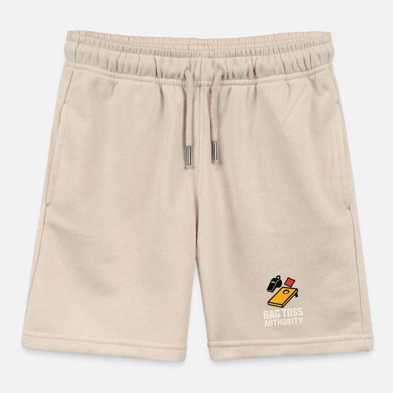 Cornhole Refere Official Referee Kids Organic Sweat Shorts by Stanley/Stella