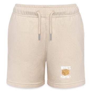 Crêpes cadeaux gaufres fraîches au sirop - Short de jogging enfant bio Stanley/Stella - écru doux - Devant