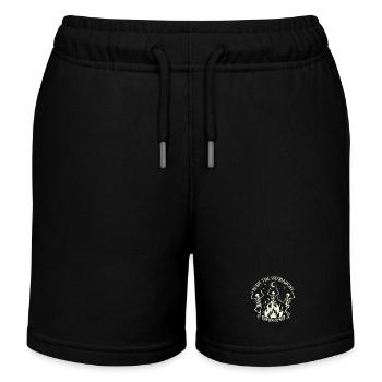 Burn The Patriarchy Gruselige Halloween-Feministin - Kinder Organic Joggingshorts Mini Bolter von Stanley/Stella - Schwarz - Vorne