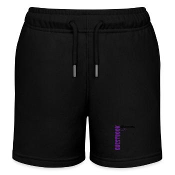 Guestbook Halloween Party - Kids Organic Sweat Shorts by Stanley/Stella - black - Front