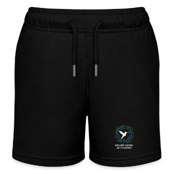 Funny Hummingbird Mem Winziger Vogel Big Energy - Kinder Organic Joggingshorts Mini Bolter von Stanley/Stella - Schwarz - Vorne
