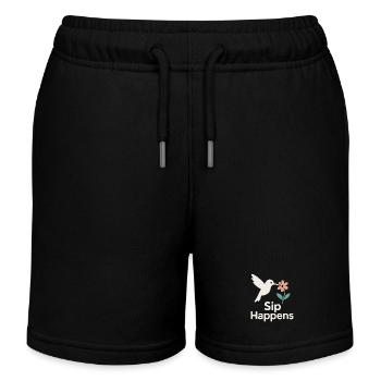 Funny Hummingbird Mem Winziger Vogel Big Energy - Kinder Organic Joggingshorts Mini Bolter von Stanley/Stella - Schwarz - Vorne