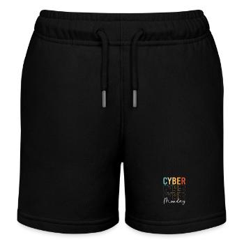 Virée shopping du Cyber Monday - Short de jogging enfant bio Stanley/Stella - noir - Devant