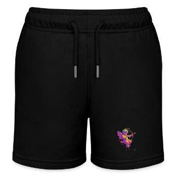 #NEon Cupidon - Short de jogging enfant bio Stanley/Stella - noir - Devant