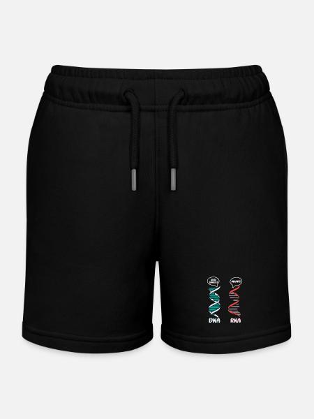 Biology Teacher Biologist Microbiology Biologist - Kids Organic Sweat Shorts by Stanley/Stella - black