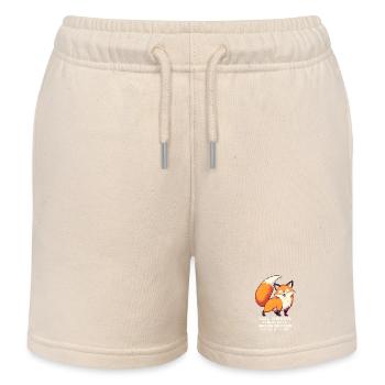 Schwanzphysik in Prüfung | Fuchs, Dev, Humor - Kinder Organic Joggingshorts Mini Bolter von Stanley/Stella - Natur - Vorne
