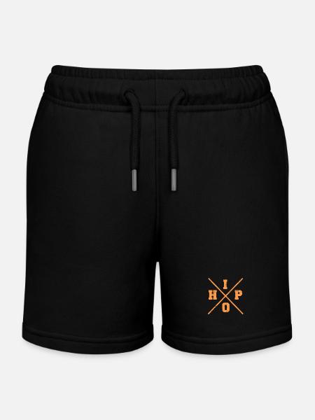 Audacieux, Urban Flow X Logo, Rétro, Grunge, Rap, Vibes - Short de jogging enfant bio Stanley/Stella - noir