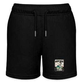 Mahi Mahi Strandanglerin Retro - Kinder Organic Joggingshorts Mini Bolter von Stanley/Stella - Schwarz - Vorne