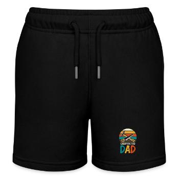 Charpentier Père Outils Rétro - Short de jogging enfant bio Stanley/Stella - noir - Devant