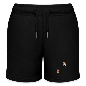 Chemise drôle de corgi style seau à poches - Short de jogging enfant bio Stanley/Stella - noir - Devant
