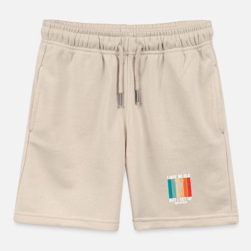 Still Hiker Strong Outdoors Explorer Trekking Kids Organic Sweat Shorts by Stanley/Stella