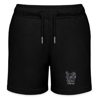 Funny Hummingbird Mem Winziger Vogel Big Energy - Kinder Organic Joggingshorts Mini Bolter von Stanley/Stella - Schwarz - Vorne
