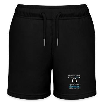 Zocker Nerd Konsolenspieler Gamer Zocken - Kinder Organic Joggingshorts Mini Bolter von Stanley/Stella - Schwarz - Vorne