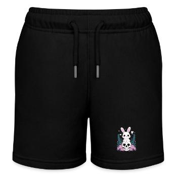 Lapin Goth Kawaii Pastel - Short de jogging enfant bio Stanley/Stella - noir - Devant