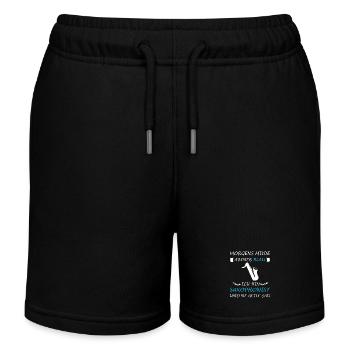 Saxophonist Saxophon Musiker Jazz Spieler - Kinder Organic Joggingshorts Mini Bolter von Stanley/Stella - Schwarz - Vorne