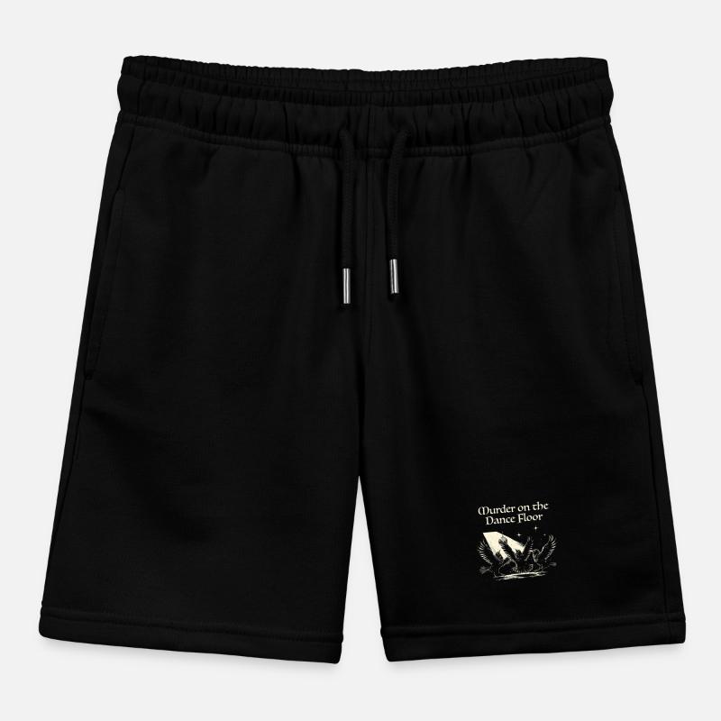 Murder on the Dance Floor Crows Kids Organic Sweat Shorts by Stanley/Stella