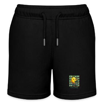 Limonade Lemonade Zitronen Design Stay Healthy - Kinder Organic Joggingshorts Mini Bolter von Stanley/Stella - Schwarz - Vorne