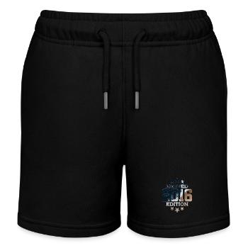 LIMITED EDITION 2016 10. GEBURTSTAG - Kinder Organic Joggingshorts Mini Bolter von Stanley/Stella - Schwarz - Vorne