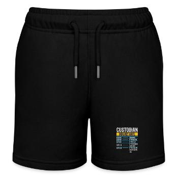 Hausmeister Hausmeister Tag Stundensatz Gefängnisschule - Kinder Organic Joggingshorts Mini Bolter von Stanley/Stella - Schwarz - Vorne