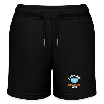 ZUKÜNFTIGER BABYFLÜSTERER 2026 Lustiges - Kinder Organic Joggingshorts Mini Bolter von Stanley/Stella - Schwarz - Vorne