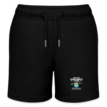 Besserer Weg, dies zu tun Ingenieur Aufmerksamkeit Zitat - Kinder Organic Joggingshorts Mini Bolter von Stanley/Stella - Schwarz - Vorne
