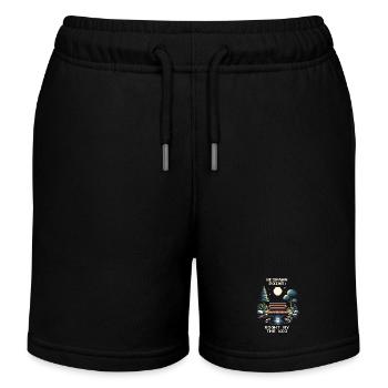 Point de réapparition : à l’étang des carpes koï | Tranquillité, Zen - Short de jogging enfant bio Stanley/Stella - noir - Devant