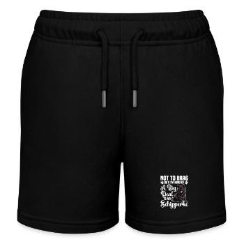 Nicht Zu Prahlen, Aber Ich Bin Eine Art Große - Kinder Organic Joggingshorts Mini Bolter von Stanley/Stella - Schwarz - Vorne