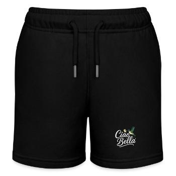 Ciao Bella - Kinder Organic Joggingshorts Mini Bolter von Stanley/Stella - Schwarz - Vorne