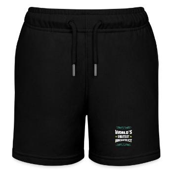 Weltbester Architekt - Kinder Organic Joggingshorts Mini Bolter von Stanley/Stella - Schwarz - Vorne
