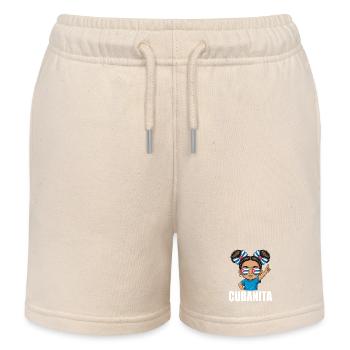 Drapeau de Cuba Jolies Cubanitas Filles Femmes - Short de jogging enfant bio Stanley/Stella - écru doux - Devant