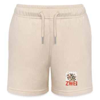 Fire Brigade Saying – 112 Emergency Call Hero in Action - Kids Organic Sweat Shorts by Stanley/Stella - soft Ecru - Front